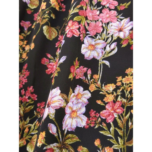 Time and Tru Floral Print Long Sleeve Casual Dress Tunic Ruffle Sz XXL - Picture 5 of 9